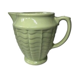 VTG green pitcher by Robinson Ransbottom Pottery. (RRP Co.) Roseville, Ohio